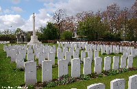 The same view at Oxford Road Cemetery today