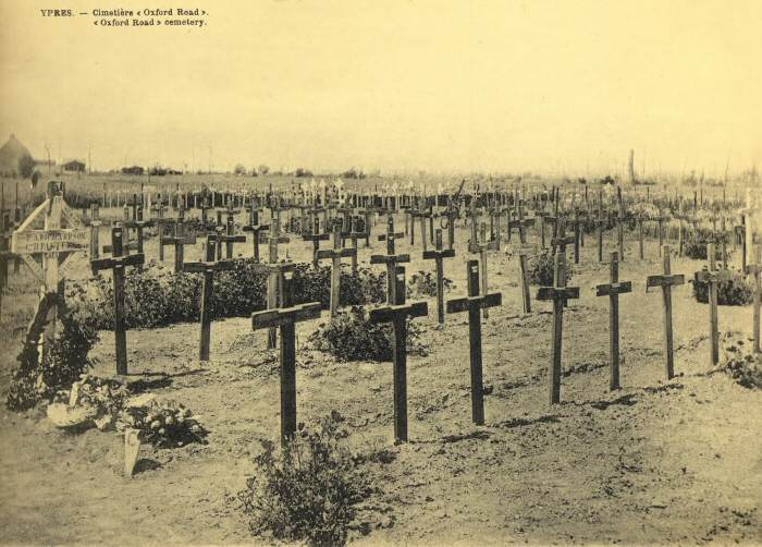 White House Cemetery with wooden crosses still in place