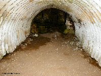 Interior of bunker at s-graventafel