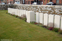 Special memorial and Duhallow block at Menin Road South Cemetery