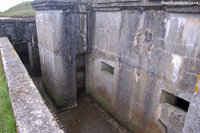 Rear entrance to the bunker