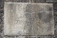 Inscription on the bunker