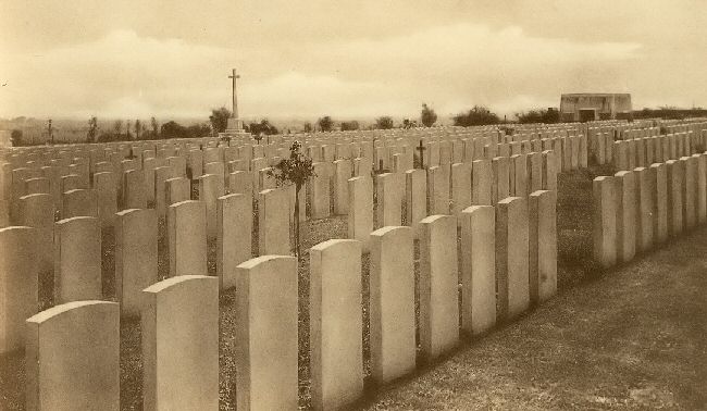 An older view of Zandvoorde  British Cemetery