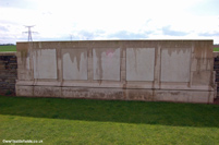 Panels of names at London Cemetery