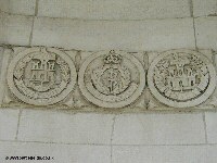Regimental insignia carved  at Le Touret