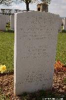 Some of the headstones bear three names