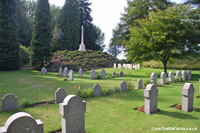 Saint Symphorien Cemetery: German graves and the Cross of Sacrifice