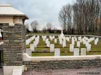 Fauquissart Military Cememtery just outside Neuve Chapelle