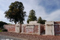 The entrance to Ancre British Cemetery