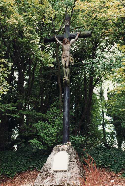 The crucufix at Crucifix Corner in 1993