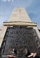 Main inscription on the Royal Naval Division Memorial