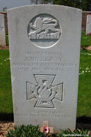 The grave of VC winner, James Miller