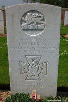 The grave of VC winner, James Miller