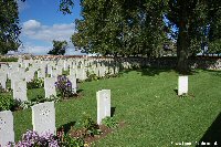 Burges' grave at Contalmaison Chateau Cemetery