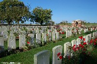 Warlencourt British Cemetery - superb floral display