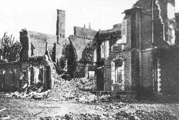 Fricourt Chateau in ruins