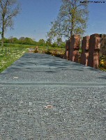 Fricourt German Cemetery - the mass graves and names