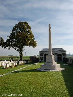 Cross of Sacrifice at Gommecourt British Cemetery No. 2