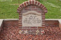 The memorial to the 'Nine Brave Men' to the north of Bazentin-le-Petit