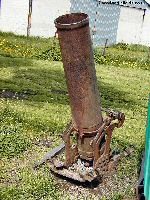 British trench mortar at Longueval