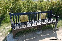 The 'Grimsby Chums' seat at the Lochnagar crater