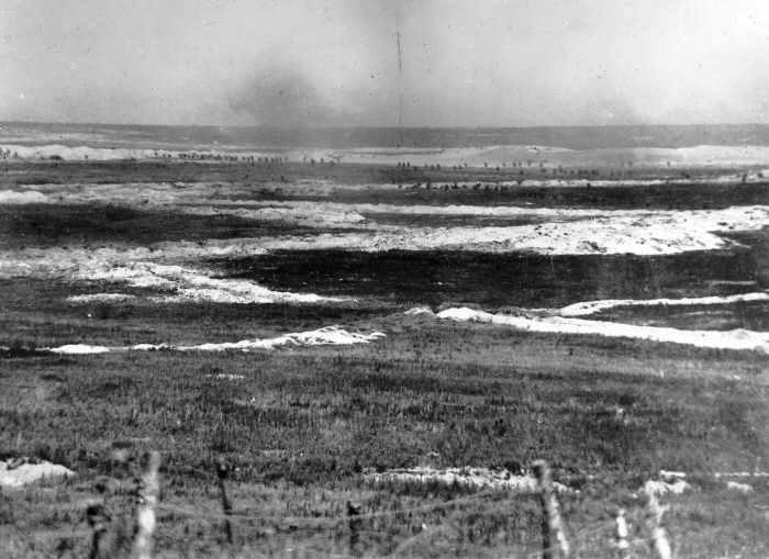 Troops attacking during the Battle of the Somme