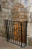 Rungs in an alcove give access to the lower level