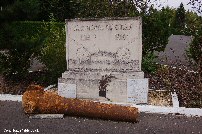 Artillery barrel near the Memorial Museum
