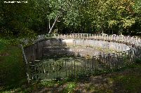 The gun pit where the 380 mm naval gun 'Max' was located