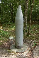 A replica of one of the shells