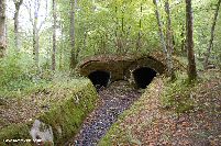 Tunnels housed the workshops to prepare the charges