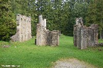 The ruins of the church at Ornes, partially rebuilt