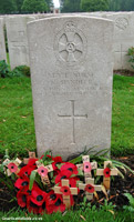 Nellie Spindler's grave at Lijssenthoek