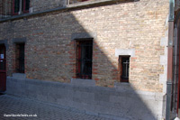 Exterior of the execution cells at Poperinghe Town Hall