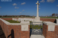 The tiny Red Farm Cemetery