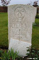 Private memorial by the grave of 2nd Lieutenant David Phillips