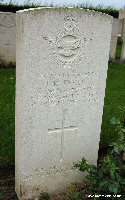 Grave of Second Lieutenant Tyrer, killed in an aerial collision over Polygon Wood