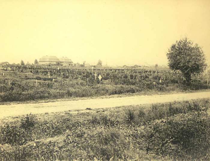 Potijze Burial Ground Cemetery shortly after the War