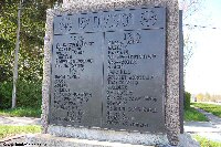 Battle honours listed on the 18th Division Memorial