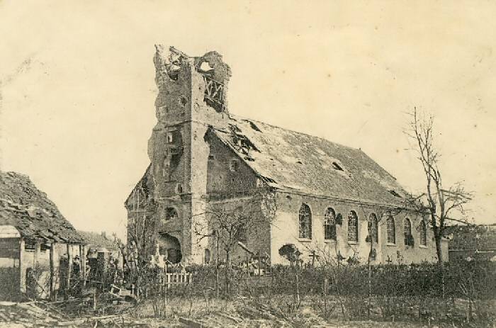Poelcapelle church in about 1915