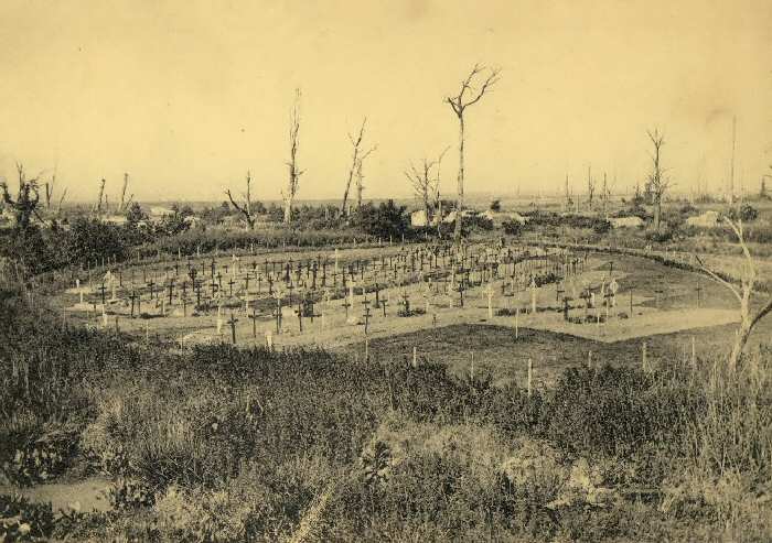 Bedford House Cemetery Enclosure No. 2 just after the War