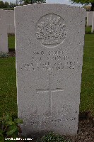 The grave of Gunner Provis today
