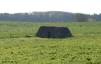 Bunker seen from the road between St. Eloi and Oosttaverne
