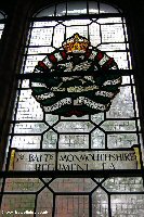 Stained glass window commemorating the 1st Monmouths