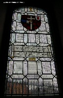 Stained glass window commemorating Captain George O'Donel Frederick Thomas-O'Donel