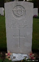 Headstone for Private Ernest Maywall.....