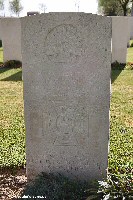 Headstone commemorating Victoria Cross winner Second Lieutenant Frederick Birks