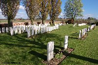 The wartime burials in Plot 1 at Perth Cemetery (China Wall)