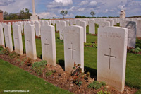 Newer headstones at Monchy British Cemetery