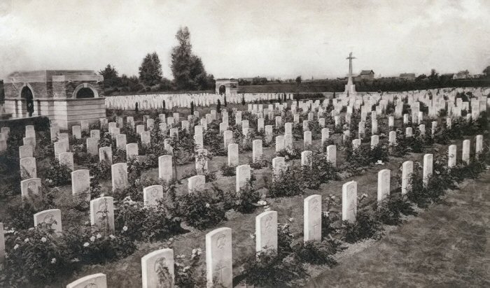Interwar view of Brown's Road Cemetery